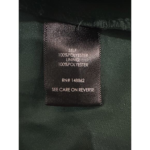 *Flawed Torrid Midi Chiffon Wrap Dress Green Floral Missing Belt Plus Size 1 1X - Picture 9 of 15